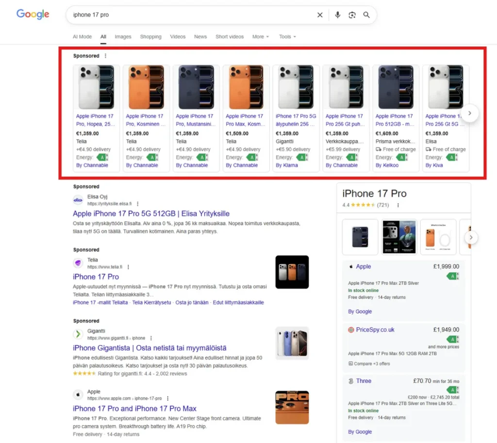 Google Shopping Ads 